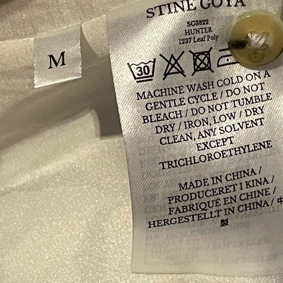 Stine Goya | Hunter Dress | Midi Medium Abstract Lined Art To Wear Black $350 - Picture 9 of 16